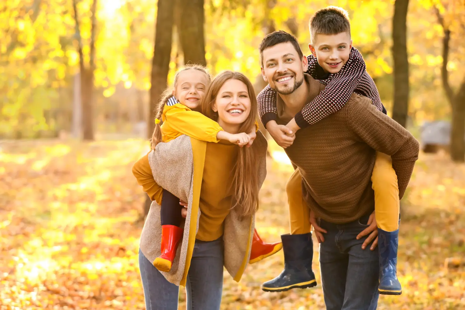 Eine glückliche Familie von Zahnärzte am Uhlenhorst